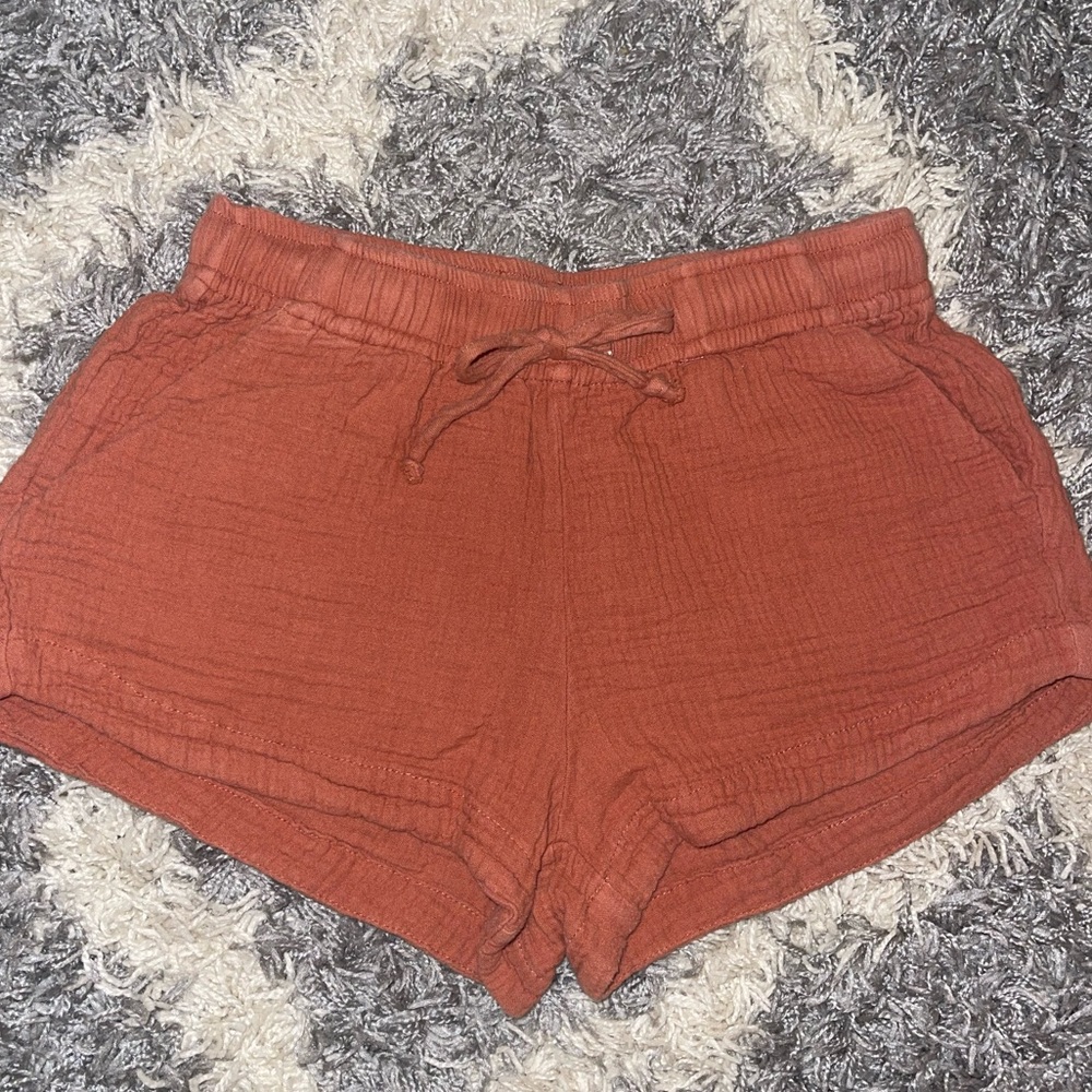 burnt orange beach shorts